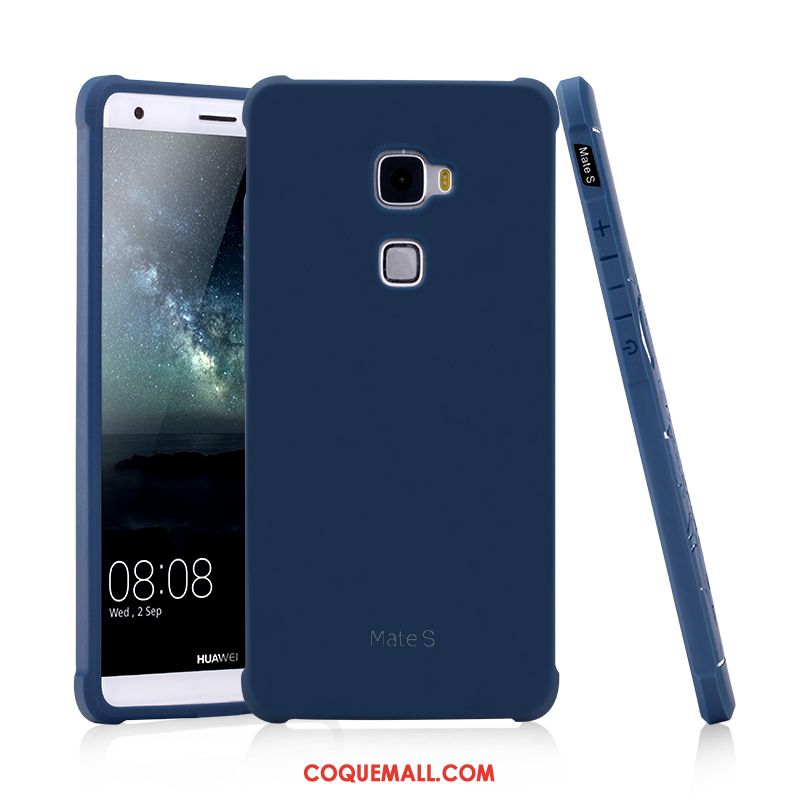 Étui Huawei Mate S Téléphone Portable Tout Compris Bleu, Coque Huawei Mate S Délavé En Daim Incassable