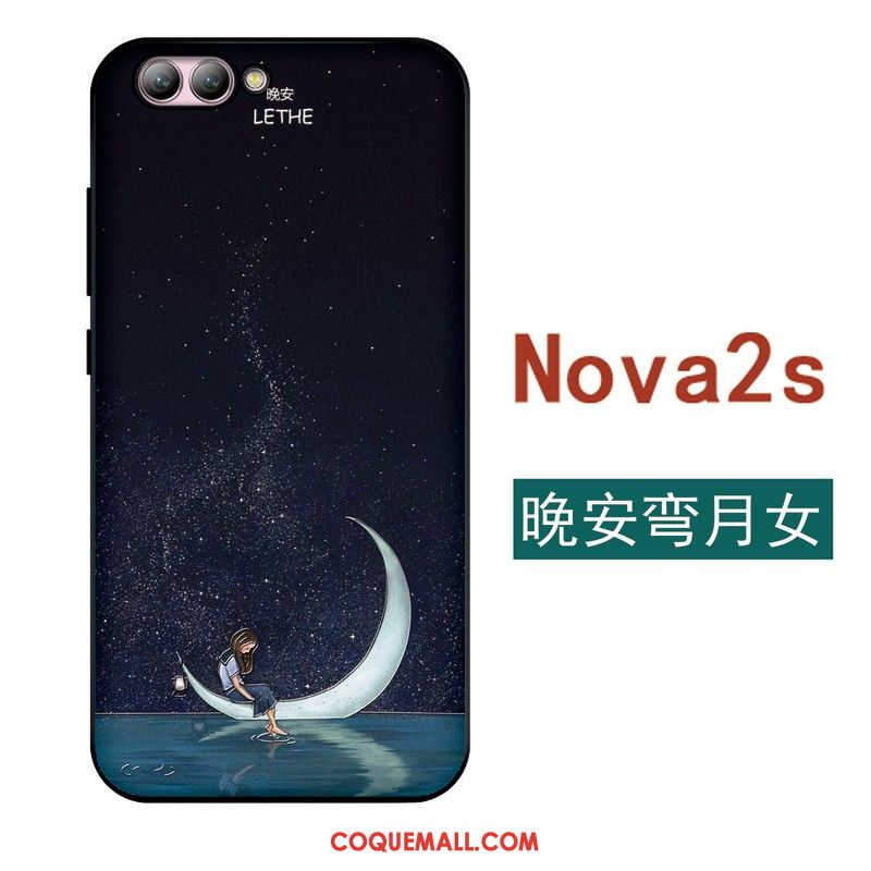 Étui Huawei Nova 2s Silicone Légère Protection, Coque Huawei Nova 2s Créatif Incassable