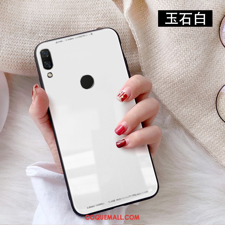 Étui Huawei Nova 3 Créatif Verre Téléphone Portable, Coque Huawei Nova 3 Couleur Unie Difficile