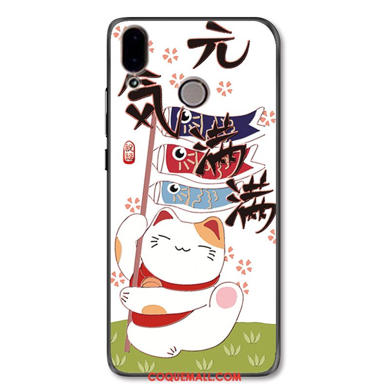 Étui Huawei Nova 3 Dessin Animé De Fête Chat, Coque Huawei Nova 3 Richesse Charmant