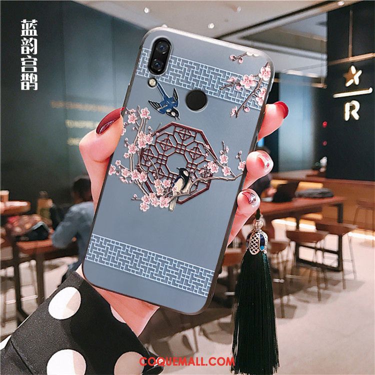 Étui Huawei Nova 3 Mode Tout Compris Vent, Coque Huawei Nova 3 Bleu Tendance