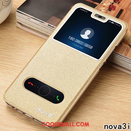 Étui Huawei Nova 3 Or Téléphone Portable Tendance, Coque Huawei Nova 3 Incassable Tout Compris