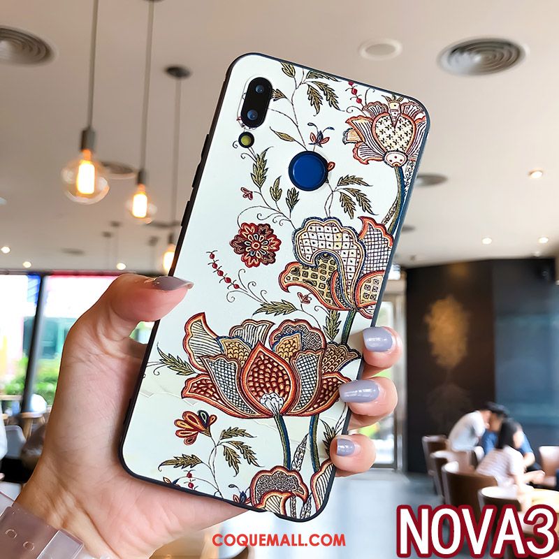 Étui Huawei Nova 3 Personnalité Fluide Doux Ornements Suspendus, Coque Huawei Nova 3 Protection Silicone