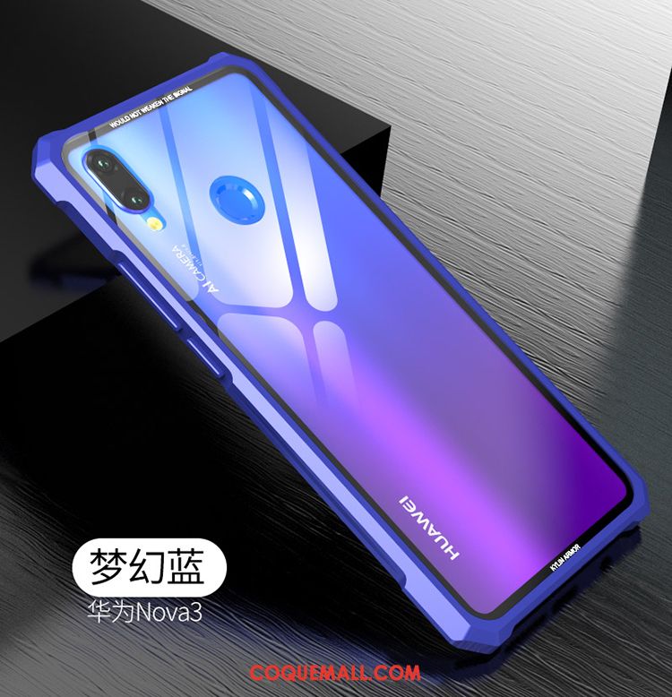 Étui Huawei Nova 3 Protection Personnalité Créatif, Coque Huawei Nova 3 Border Violet