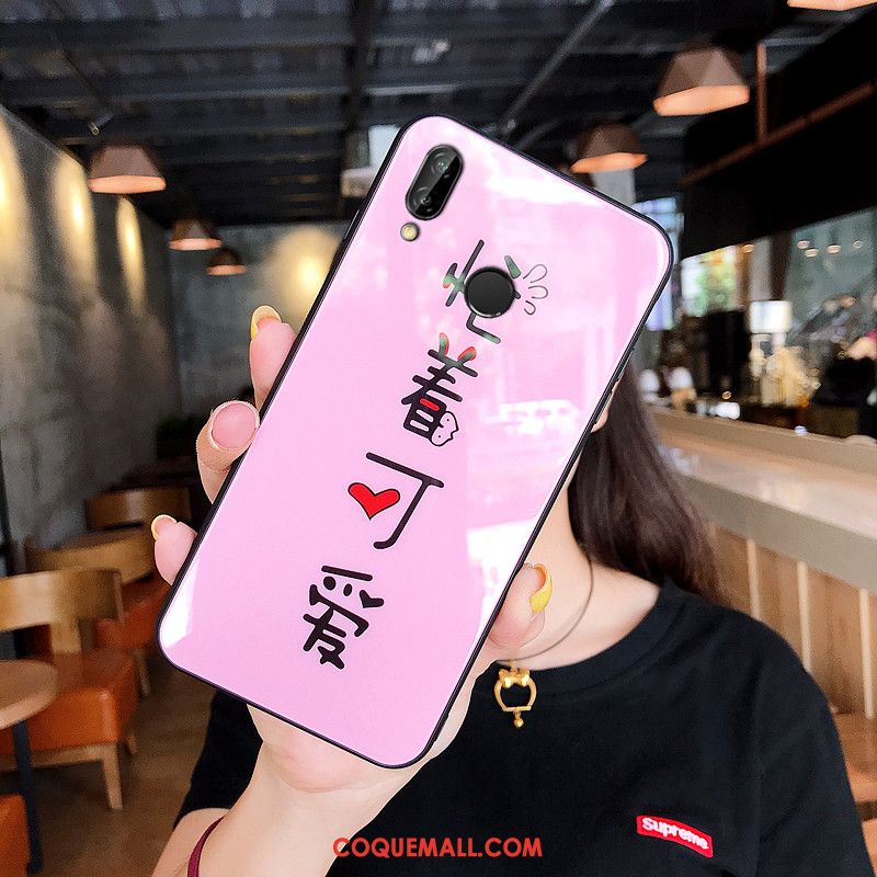 Étui Huawei Nova 3e Amoureux Tendance Créatif, Coque Huawei Nova 3e Protection Verre