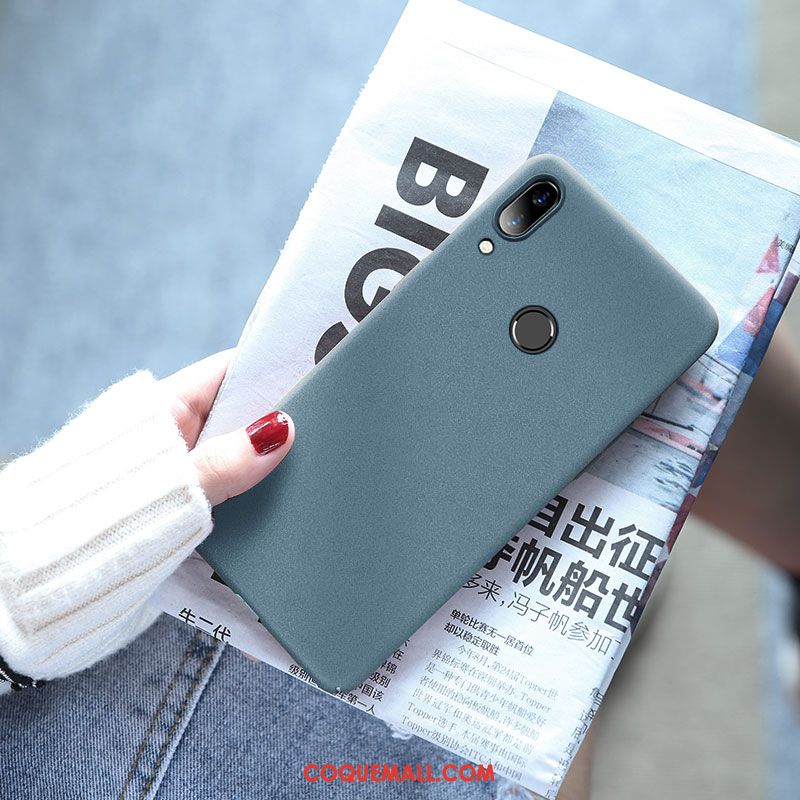 Étui Huawei Nova 3e Bleu Difficile Net Rouge, Coque Huawei Nova 3e Téléphone Portable Incassable