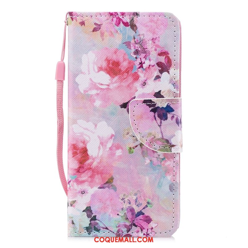 Étui Huawei Nova 3e Incassable Rose Couleur, Coque Huawei Nova 3e Protection Étui En Cuir