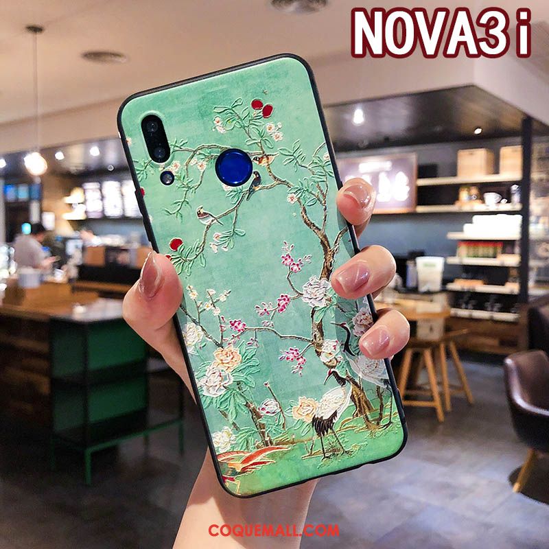 Étui Huawei Nova 3i Style Chinois Téléphone Portable Cou Suspendu, Coque Huawei Nova 3i Floral Créatif