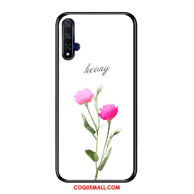 Étui Huawei Nova 5t Téléphone Portable Net Rouge Marque De Tendance, Coque Huawei Nova 5t Blanc Tout Compris