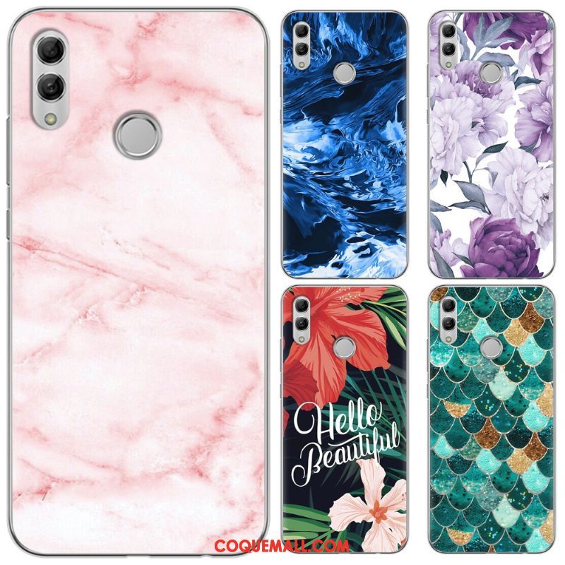 Étui Huawei P Smart 2019 Fluide Doux Rose Jeunesse, Coque Huawei P Smart 2019 Téléphone Portable