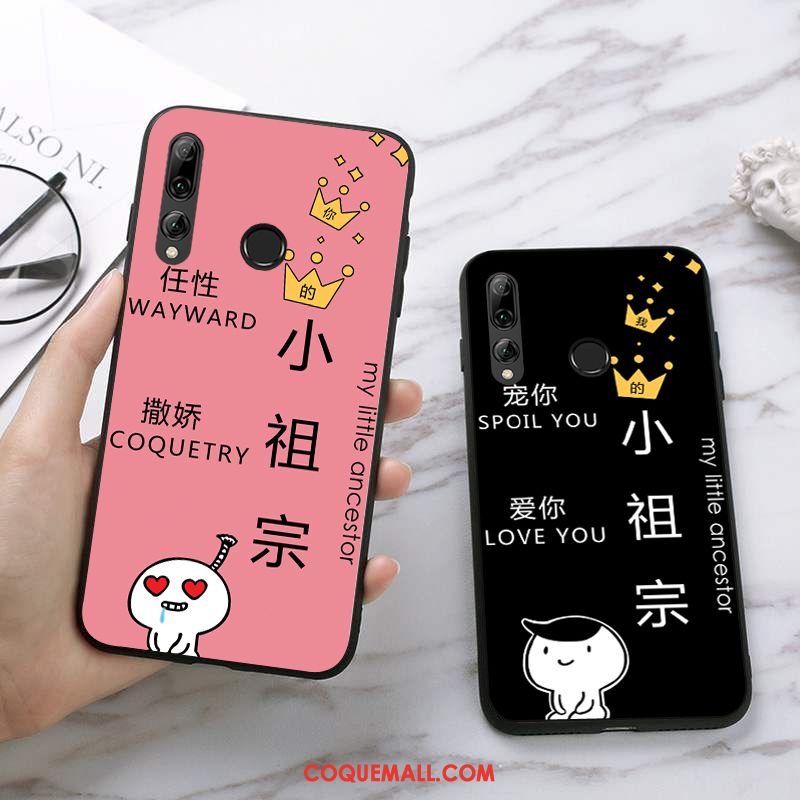 Étui Huawei P Smart+ 2019 Incassable Silicone Rose, Coque Huawei P Smart+ 2019 Protection Téléphone Portable