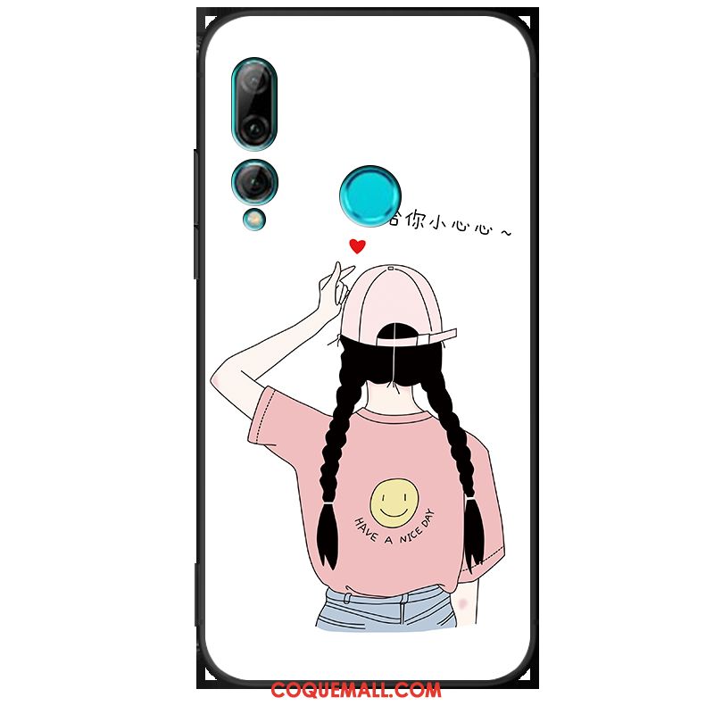 Étui Huawei P Smart+ 2019 Mode Blanc Téléphone Portable, Coque Huawei P Smart+ 2019 Fluide Doux Tempérer