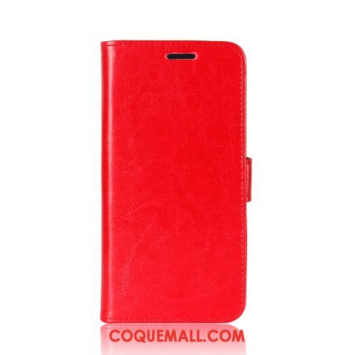 Étui Huawei P Smart 2020 Business Rouge Portefeuille, Coque Huawei P Smart 2020 En Cuir Téléphone Portable