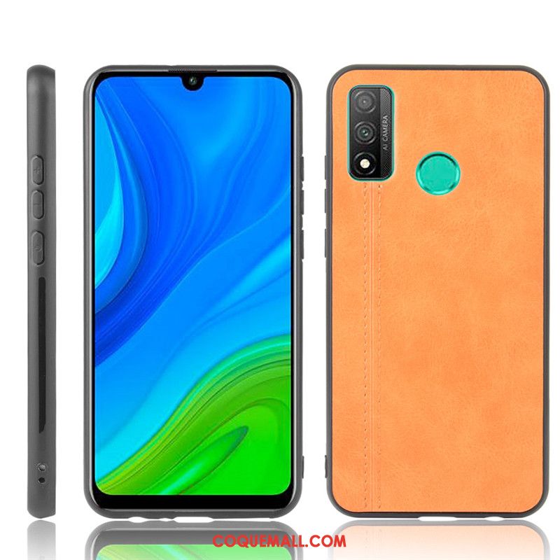 Étui Huawei P Smart 2020 Cuir Jaune Difficile, Coque Huawei P Smart 2020 Téléphone Portable Modèle Fleurie