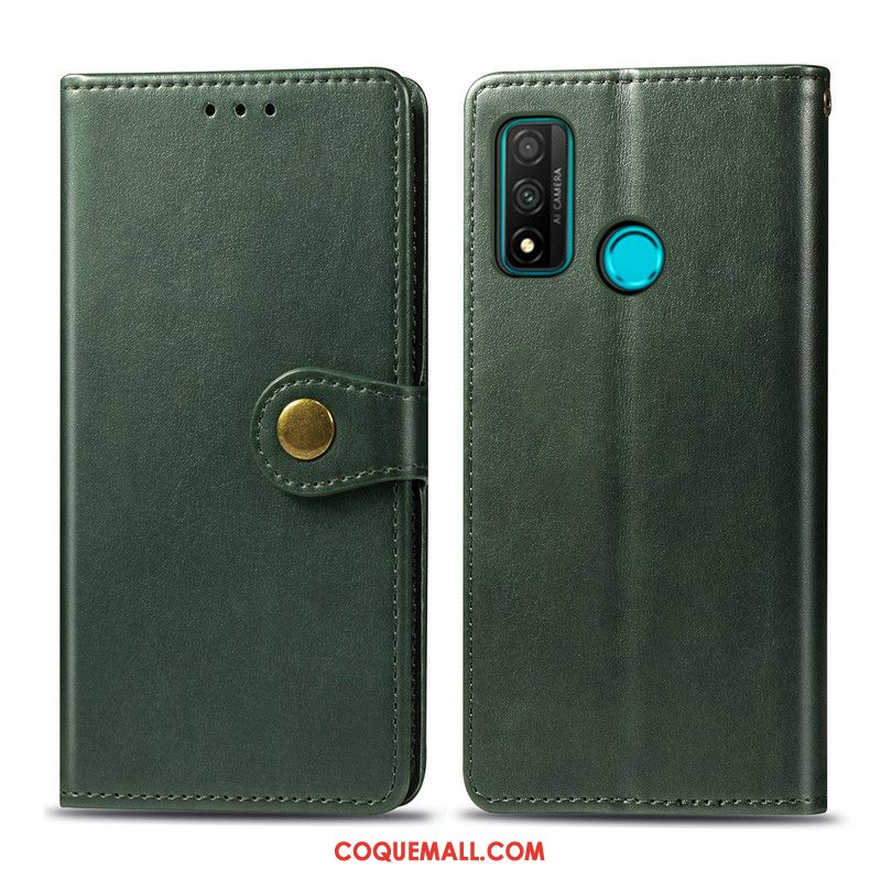 Étui Huawei P Smart 2020 Simple Business Similicuir, Coque Huawei P Smart 2020 Couleur Unie Protection