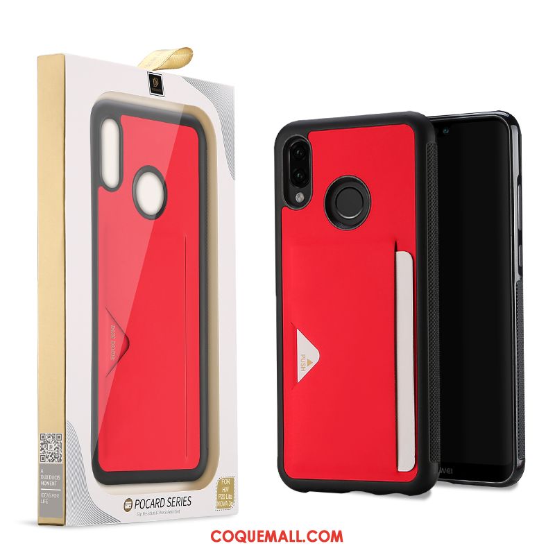 Étui Huawei P Smart+ Carte Antidérapant Jeunesse, Coque Huawei P Smart+ Téléphone Portable Business