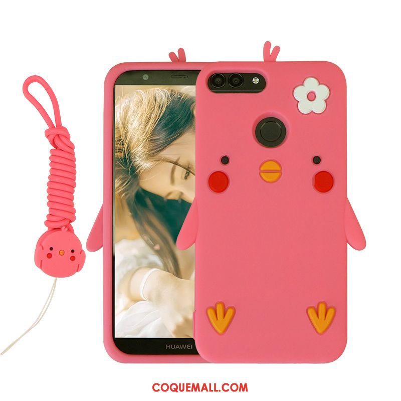 Étui Huawei P Smart Dessin Animé Tout Compris Protection, Coque Huawei P Smart Charmant Fluide Doux