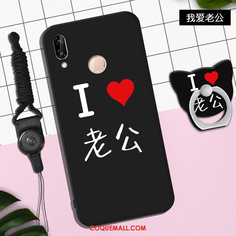 Étui Huawei P Smart+ Fluide Doux Protection Personnalité, Coque Huawei P Smart+ Dessin Animé Incassable