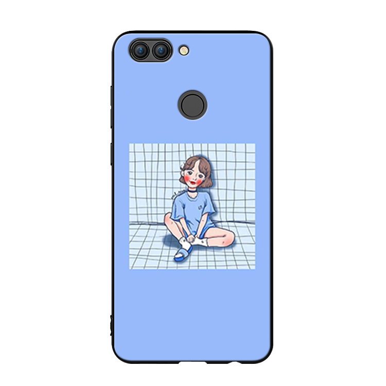 Étui Huawei P Smart Protection Dessin Animé Silicone, Coque Huawei P Smart Bordure Téléphone Portable