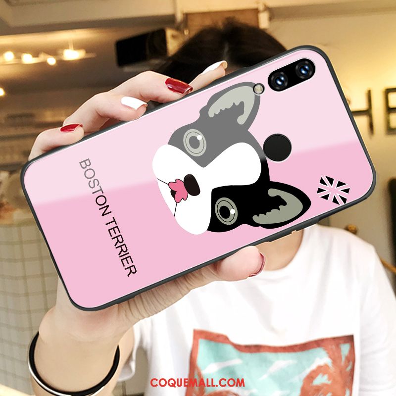 Étui Huawei P Smart+ Protection Dessin Animé Tout Compris, Coque Huawei P Smart+ Net Rouge Fluide Doux