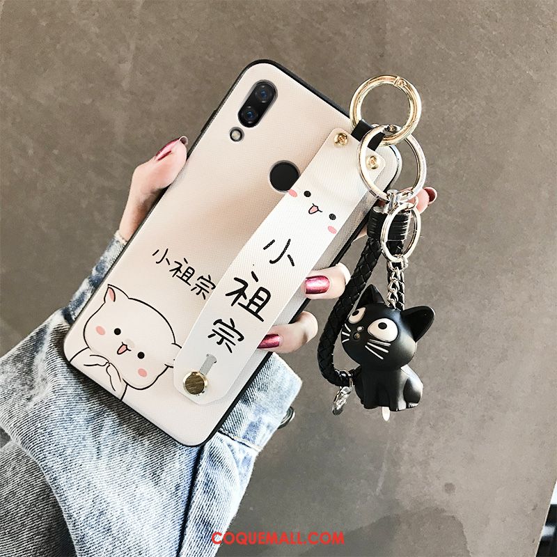 Étui Huawei P Smart+ Téléphone Portable Silicone Blanc, Coque Huawei P Smart+ Charmant Jeunesse