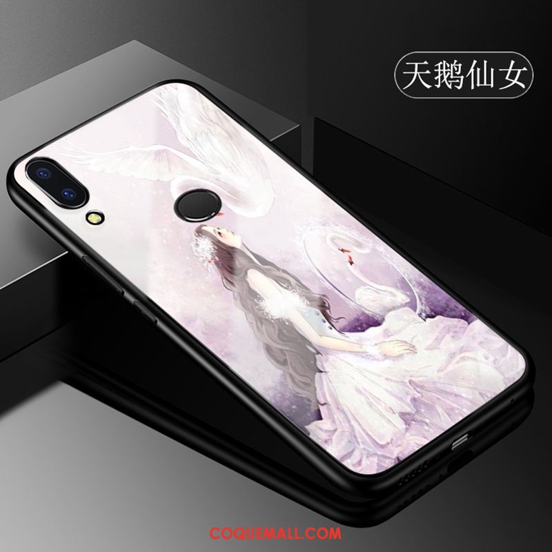 Étui Huawei P Smart+ Téléphone Portable Verre Tout Compris, Coque Huawei P Smart+ Blanc Marque De Tendance