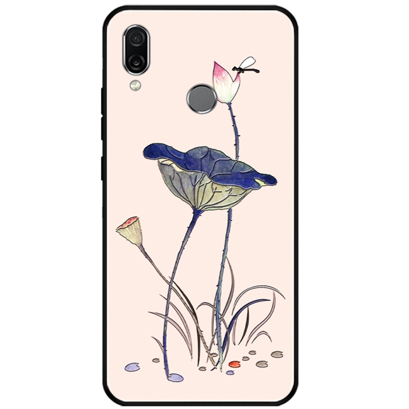 Étui Huawei P Smart Z Délavé En Daim Gaufrage Créatif, Coque Huawei P Smart Z Ornements Suspendus Fleur