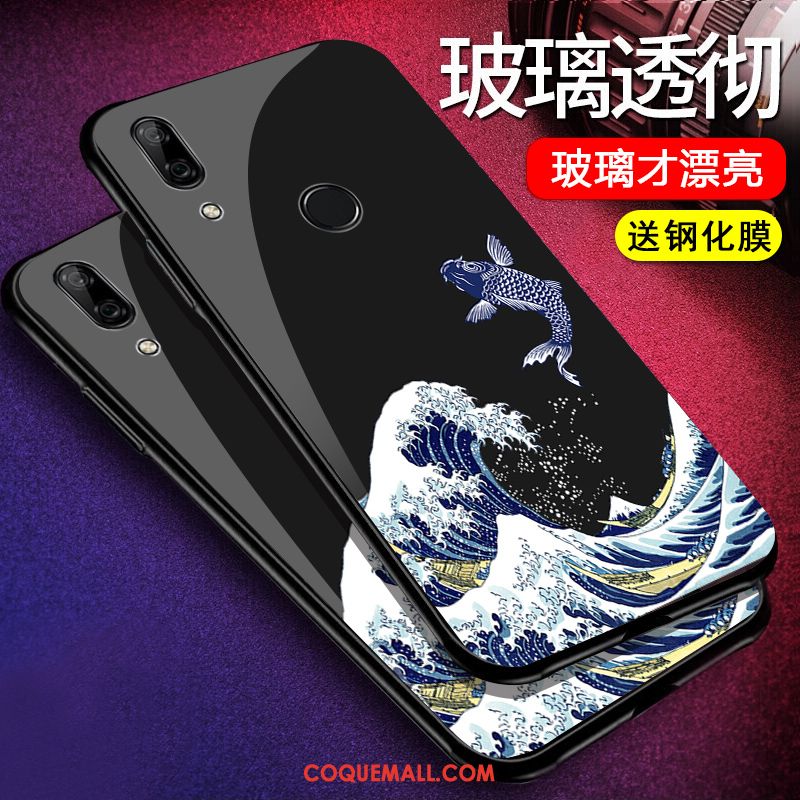 Étui Huawei P Smart Z Personnalité Noir Créatif, Coque Huawei P Smart Z Téléphone Portable Silicone