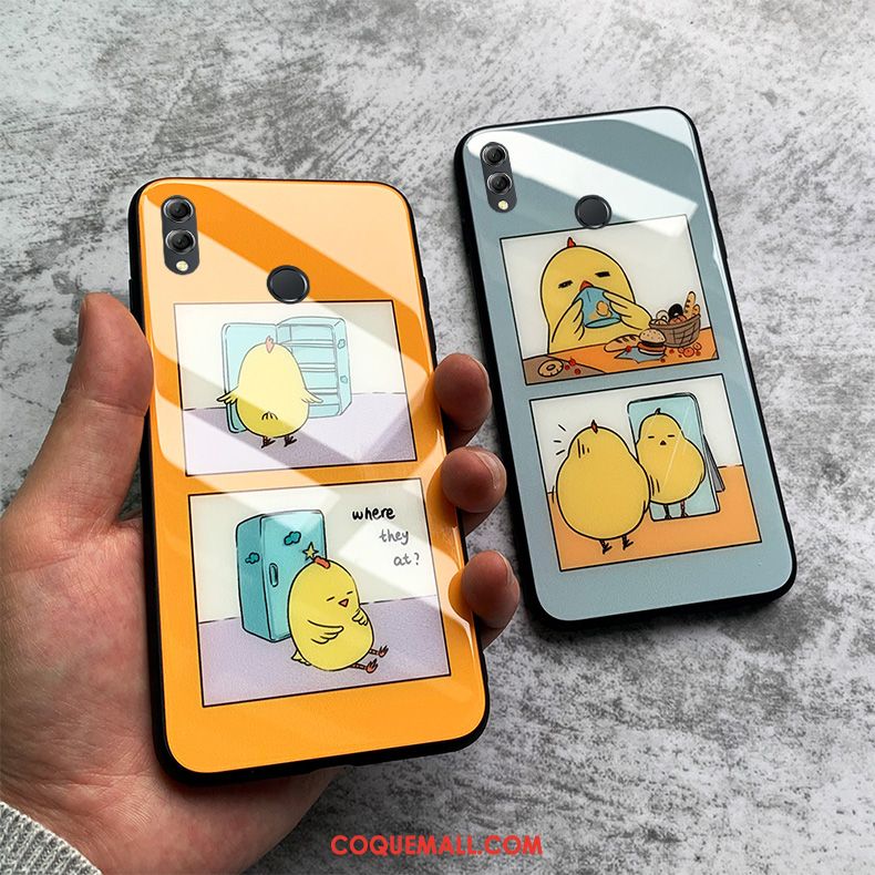 Étui Huawei P Smart Z Verre Jaune Amoureux, Coque Huawei P Smart Z Imprimé Mignonne