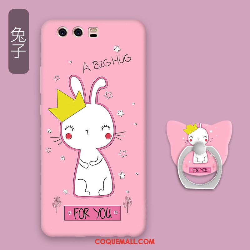 Étui Huawei P10 Fluide Doux Rose Incassable, Coque Huawei P10 Téléphone Portable Tout Compris