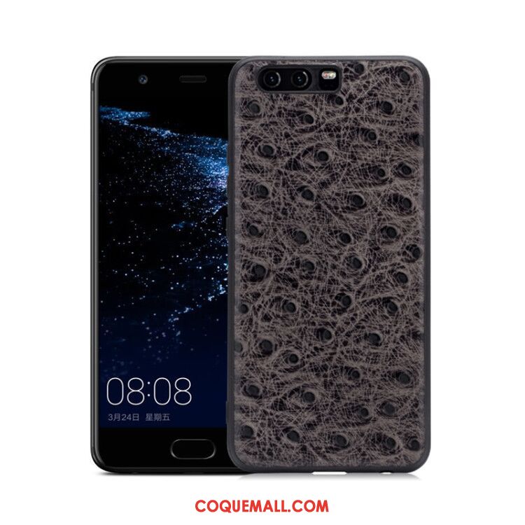 Étui Huawei P10 Plus Gris Foncé Incassable, Coque Huawei P10 Plus Très Mince Étui En Cuir