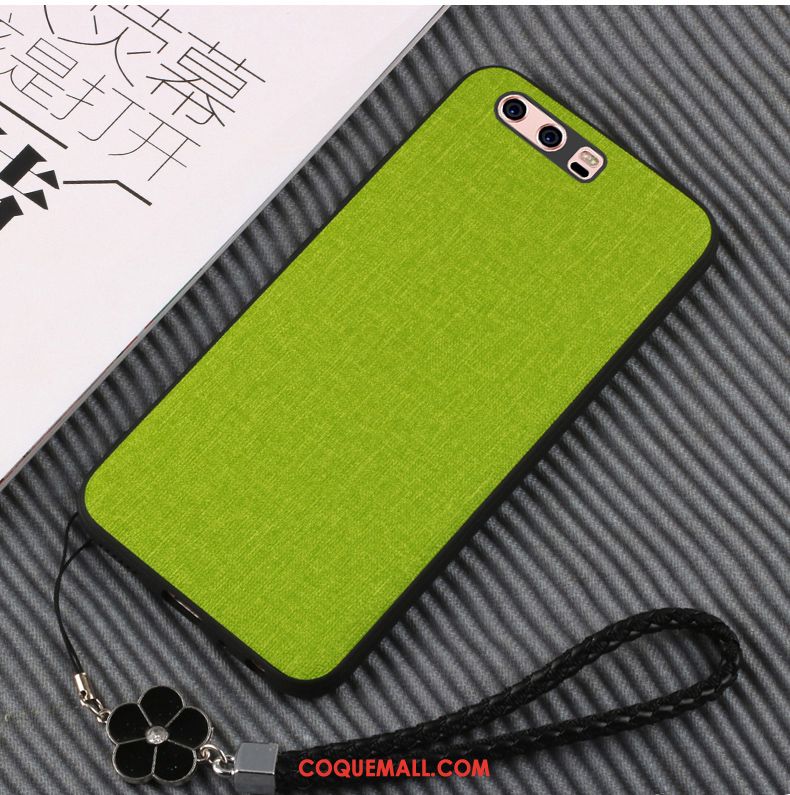 Étui Huawei P10 Plus Protection Paon Ornements Suspendus, Coque Huawei P10 Plus Vert Élégant