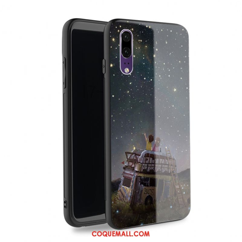 Étui Huawei P20 Charmant Élégant Protection, Coque Huawei P20 Motif Gris