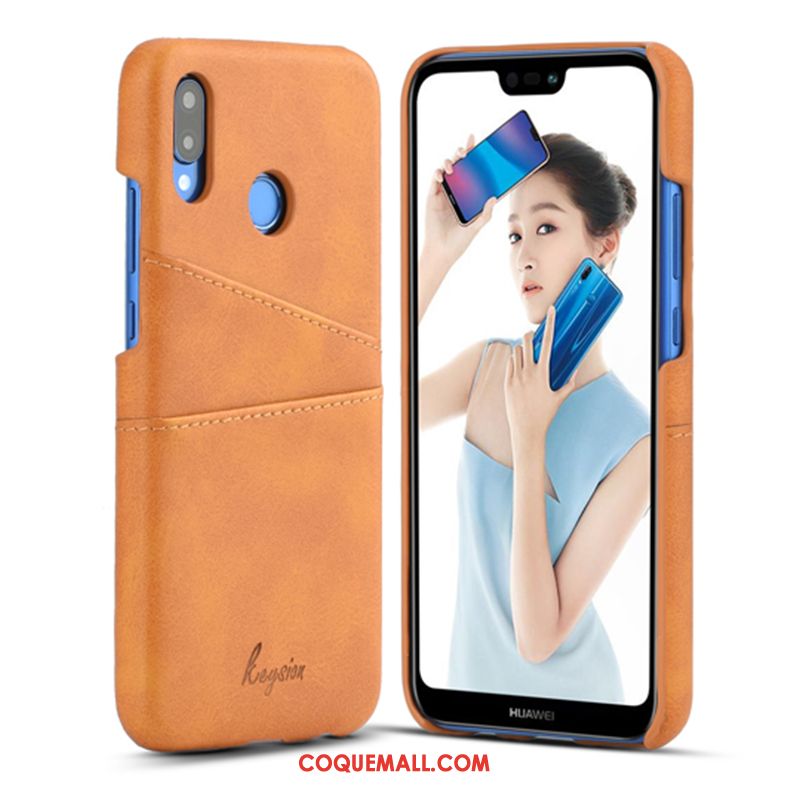 Étui Huawei P20 Lite Créatif Business Portefeuille, Coque Huawei P20 Lite Incassable Cuir