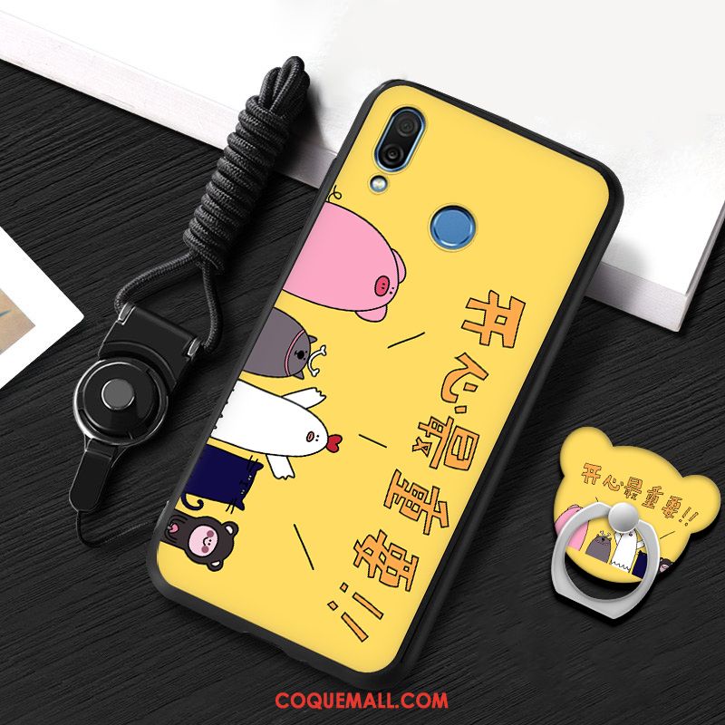 Étui Huawei P20 Lite Jaune Incassable Fluide Doux, Coque Huawei P20 Lite Téléphone Portable