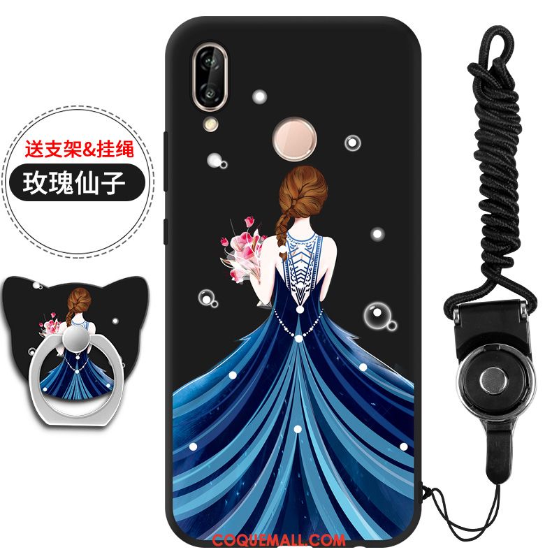 Étui Huawei P20 Lite Tendance Ornements Suspendus Jeunesse, Coque Huawei P20 Lite Incassable Noir