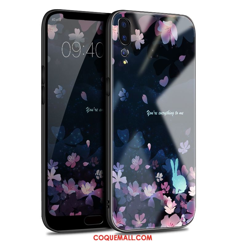 Étui Huawei P20 Pro Amoureux Personnalité Bleu, Coque Huawei P20 Pro Nouveau Ornements Suspendus