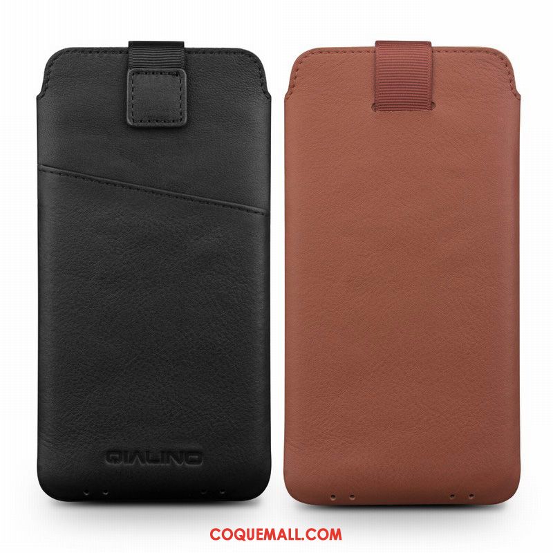 Étui Huawei P20 Pro Business Sac Cuir Véritable, Coque Huawei P20 Pro Étui En Cuir Fluide Doux Braun