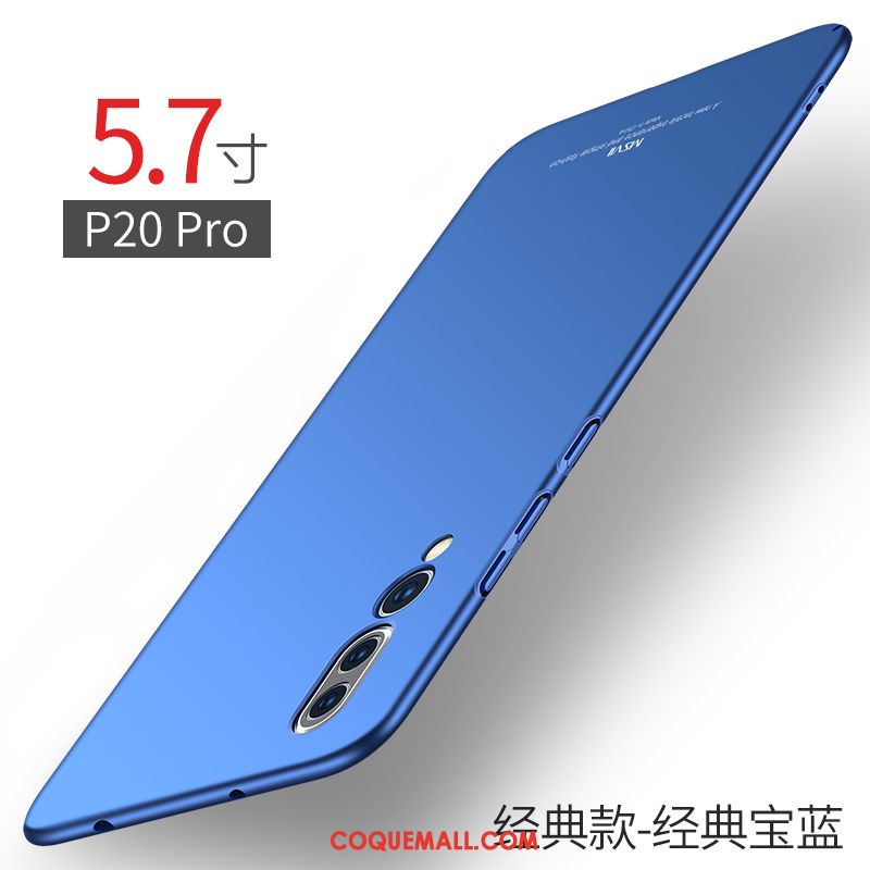 Étui Huawei P20 Pro Classic Très Mince Vin Rouge, Coque Huawei P20 Pro Bleu Téléphone Portable