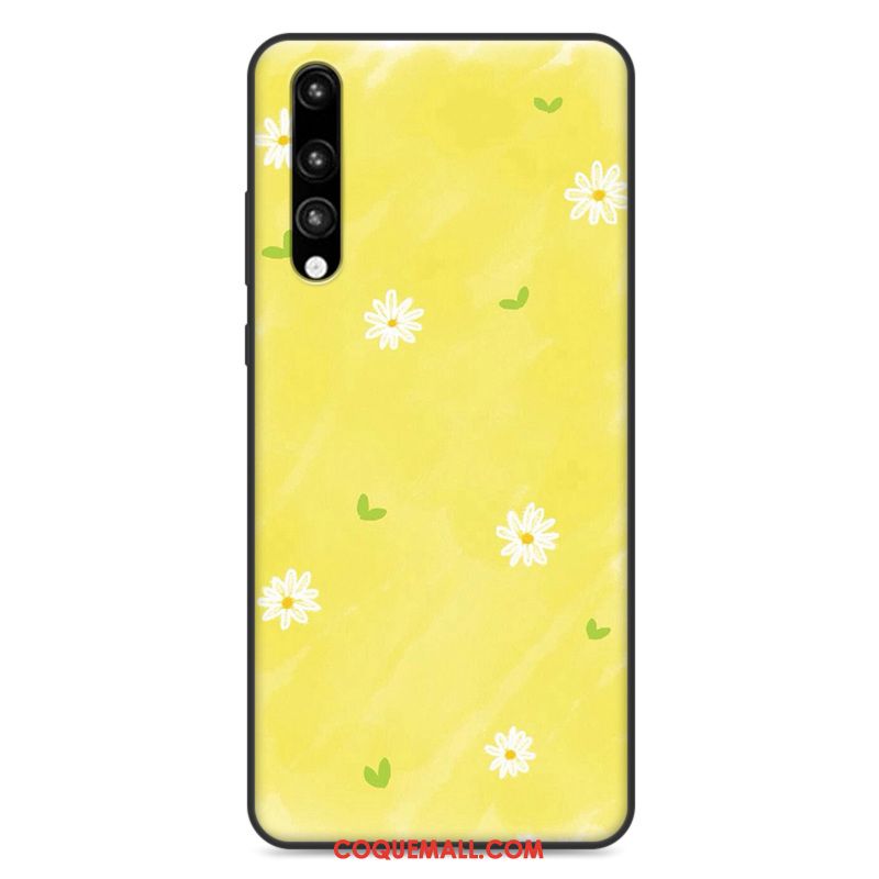 Étui Huawei P20 Pro Fluide Doux Jaune Personnalité, Coque Huawei P20 Pro Protection Tendance