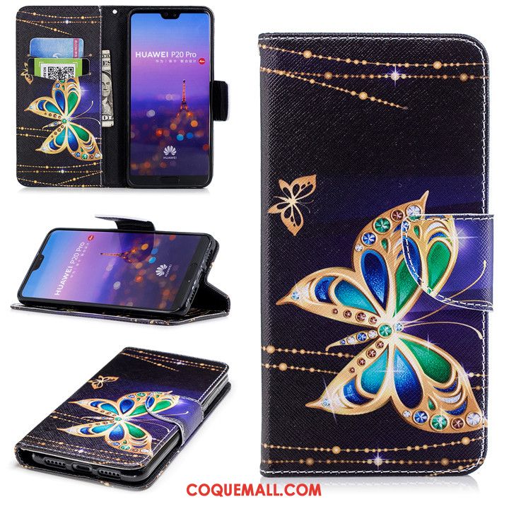 Étui Huawei P20 Pro Incassable Protection Fluide Doux, Coque Huawei P20 Pro Étui En Cuir Téléphone Portable