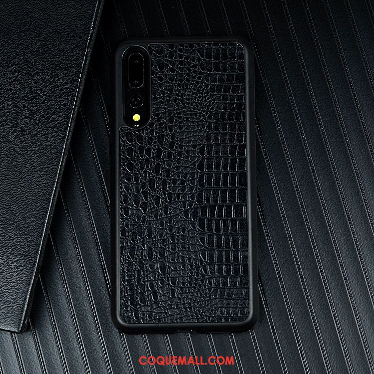 Étui Huawei P20 Pro Noir Étui En Cuir Téléphone Portable, Coque Huawei P20 Pro Tout Compris Incassable