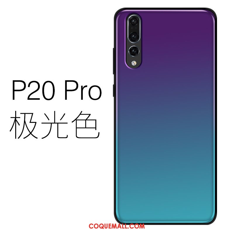 Étui Huawei P20 Pro Silicone Très Mince Téléphone Portable, Coque Huawei P20 Pro Verre Violet