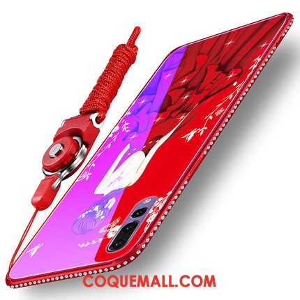 Étui Huawei P20 Pro Verre Rouge Tout Compris, Coque Huawei P20 Pro Strass Silicone