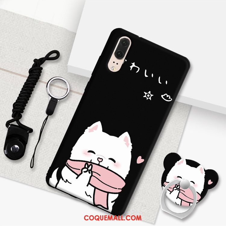 Étui Huawei P20 Téléphone Portable Fluide Doux Cou Suspendu, Coque Huawei P20 Dessin Animé Tout Compris