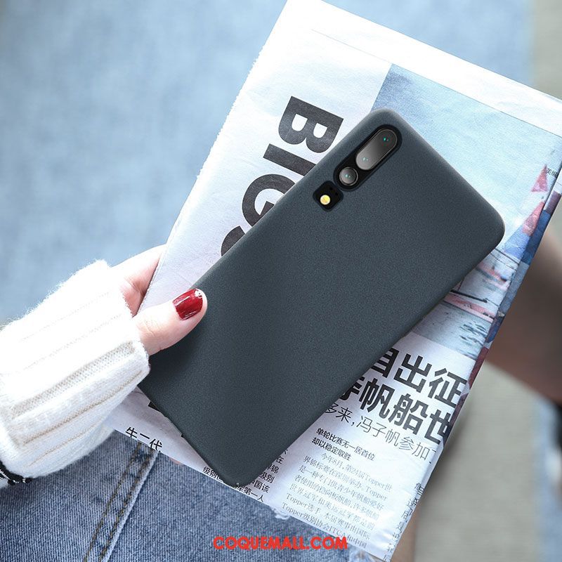 Étui Huawei P30 Couleur Unie Tendance Jeunesse, Coque Huawei P30 Protection Vent