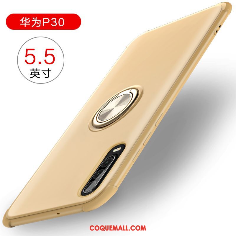 Étui Huawei P30 Délavé En Daim Anneau Ornements Suspendus, Coque Huawei P30 Silicone Tout Compris