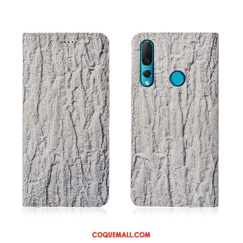 Étui Huawei P30 Lite Cuir Véritable Protection En Cuir, Coque Huawei P30 Lite Nouveau Arbres