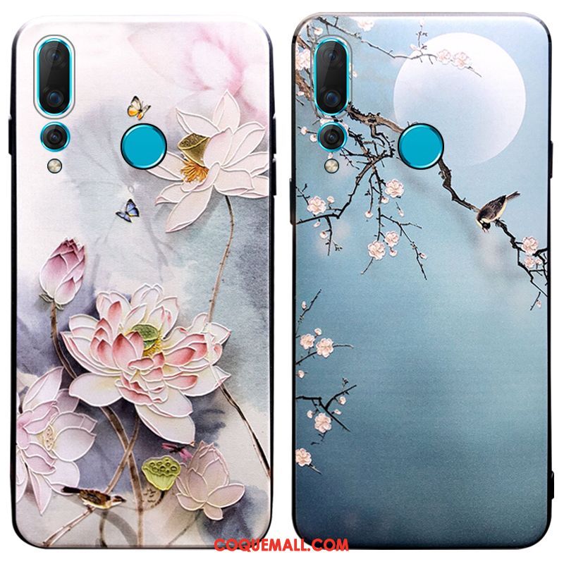 Étui Huawei P30 Lite Personnalité Fluide Doux Amoureux, Coque Huawei P30 Lite Bordure Protection