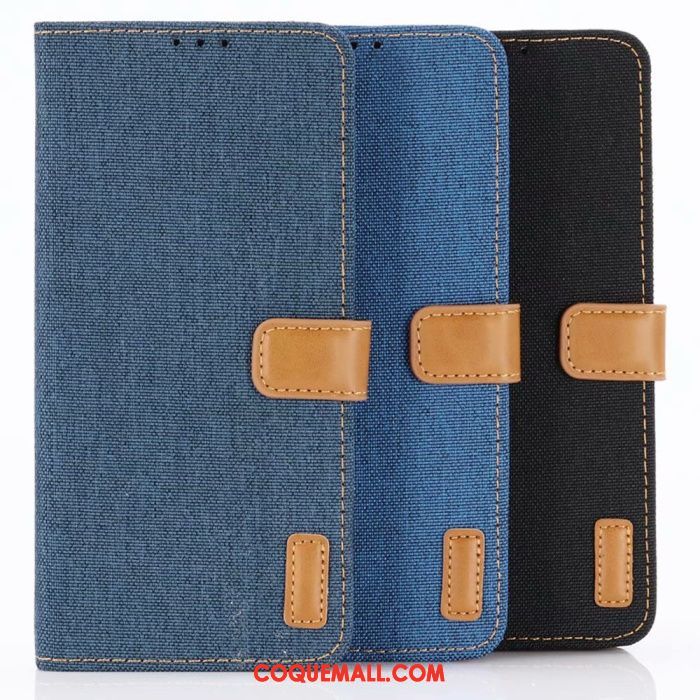 Étui Huawei P30 Pro Denim Cuir Carte, Coque Huawei P30 Pro En Cuir Protection